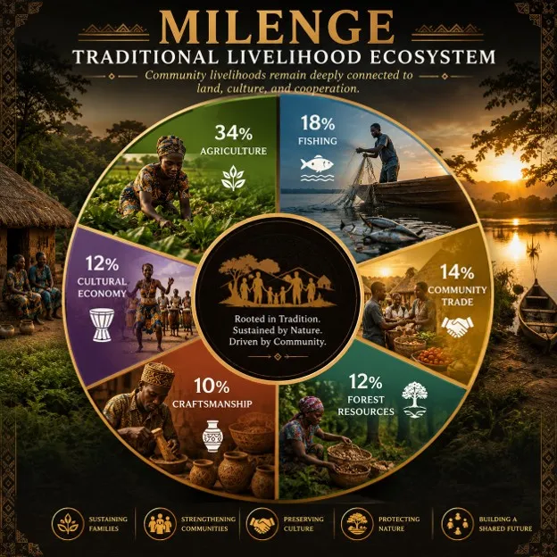 Milambo community gathering around music and storytelling